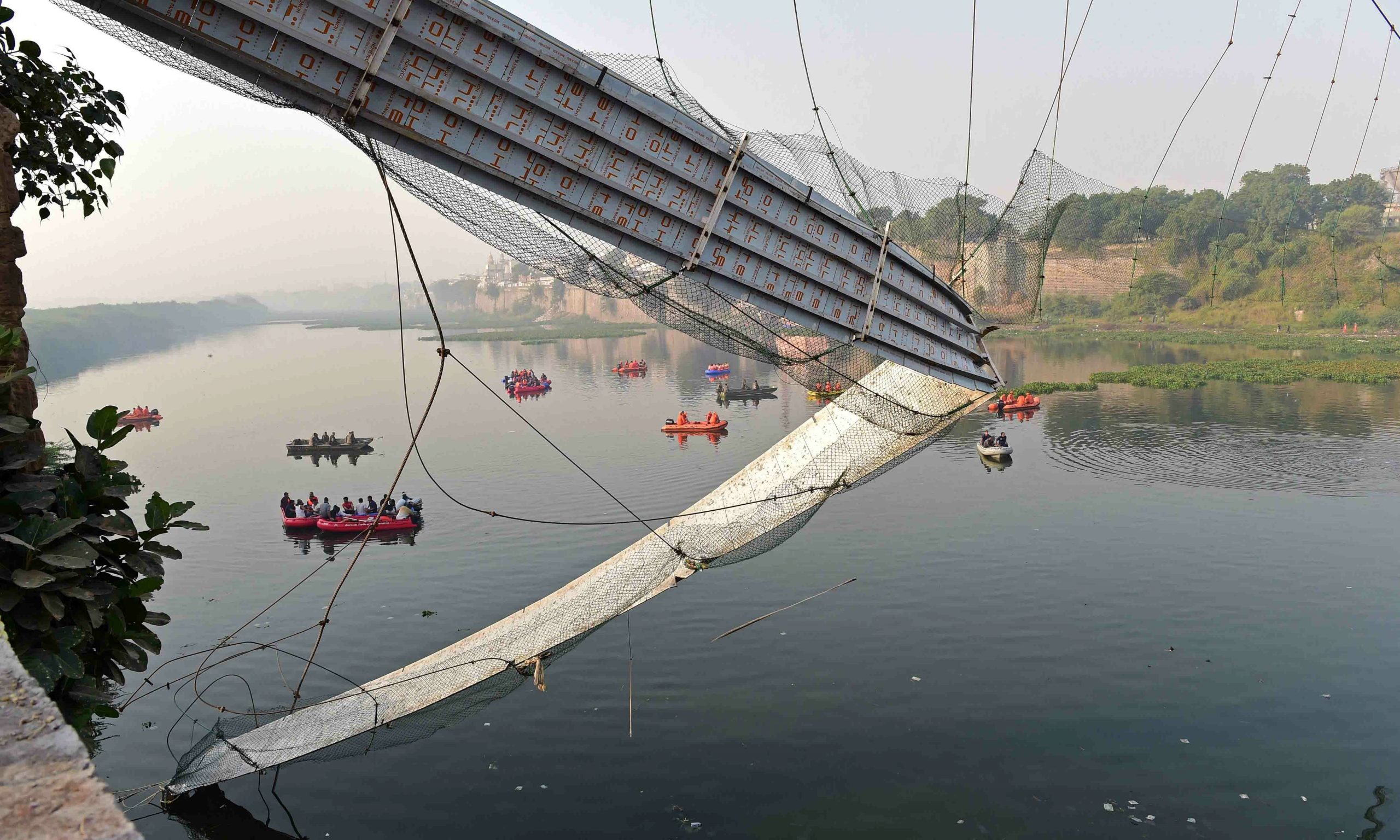 Death toll from bridge collapse in India's Gujarat rises to 132