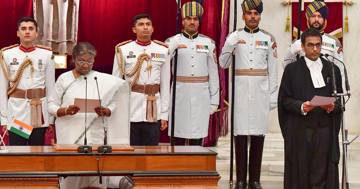 DY Chandrachud takes oath as 50th chief justice of India
