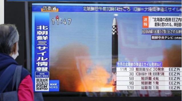 N Korea fires suspected intercontinental ballistic missile, lands near Japan
