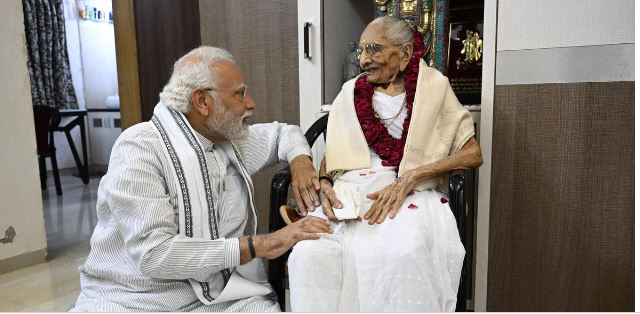 PM Narendra Modi’s mother hospitalised in Ahmedabad