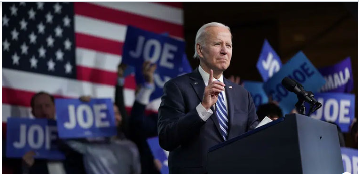 US President Biden sounds ready to seek second term while rallying Democrats
