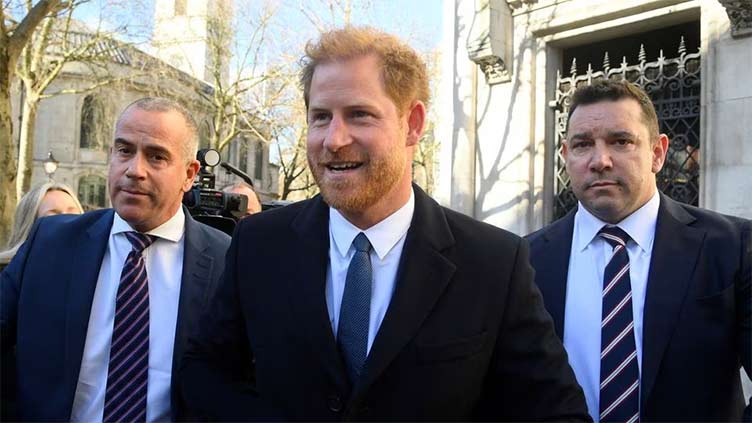 Prince Harry arrives for UK court hearing against Daily Mail publisher