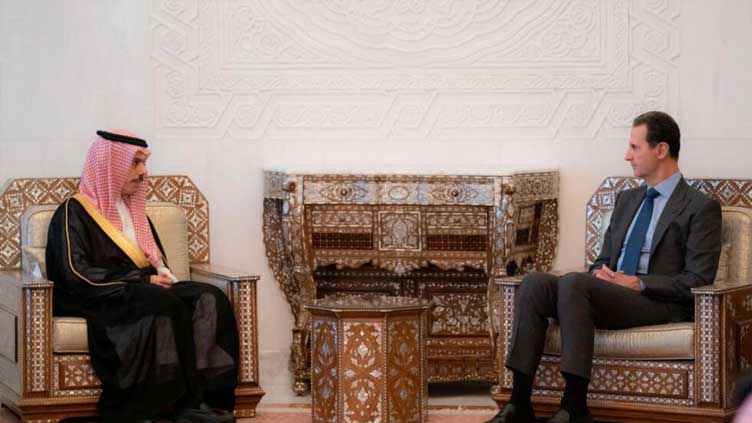 Saudi FM meets Syria's Assad on first trip to Damascus since start of civil war