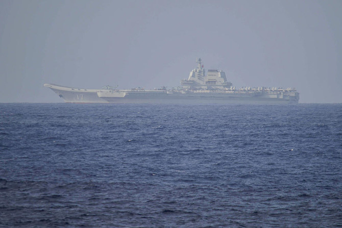Chinese aircraft carrier passes through Taiwan Strait: Taipei