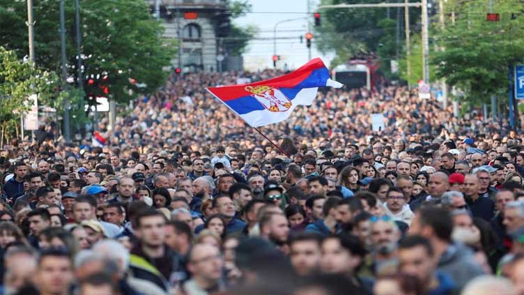 Serbians rally against violence after two mass shootings
