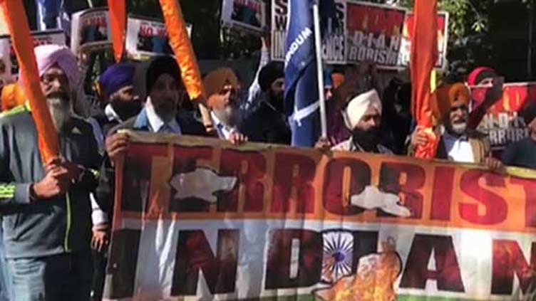 Sikh community holds protest against Modi govt outside the UN